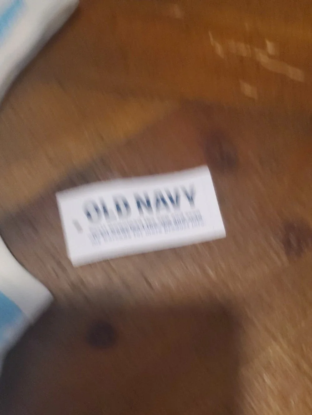 Old Navy White Tank with Blue Pineapple Print